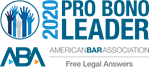 American Bar Association 2020 Pro Bono Leader 'Free Legal Answers' Badge