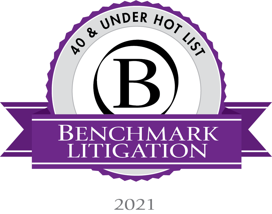 Benchmark Litigation 40 Under 40 Hot List 2021