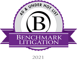 Benchmark Litigation 40 Under 40 Hot List 2021