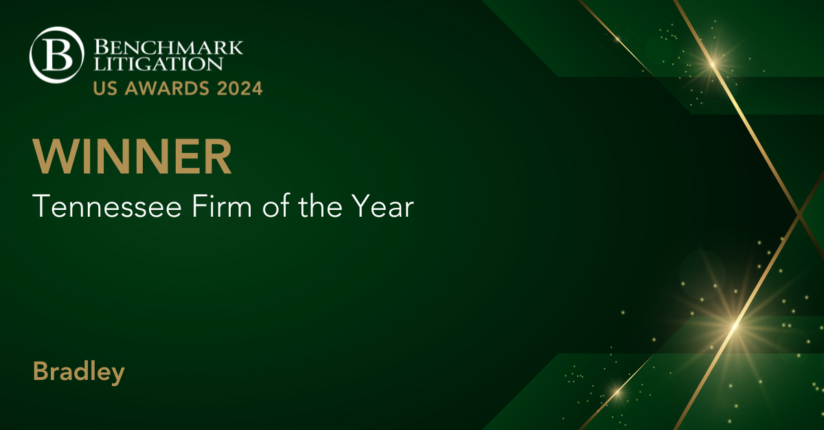Benchmark Litigation Tennessee Firm of the Year 2024