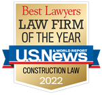 2022 Best Law Firm of the Year Construction Law Badge