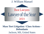 J. William Manuel, 2021 Lawyer of the Year