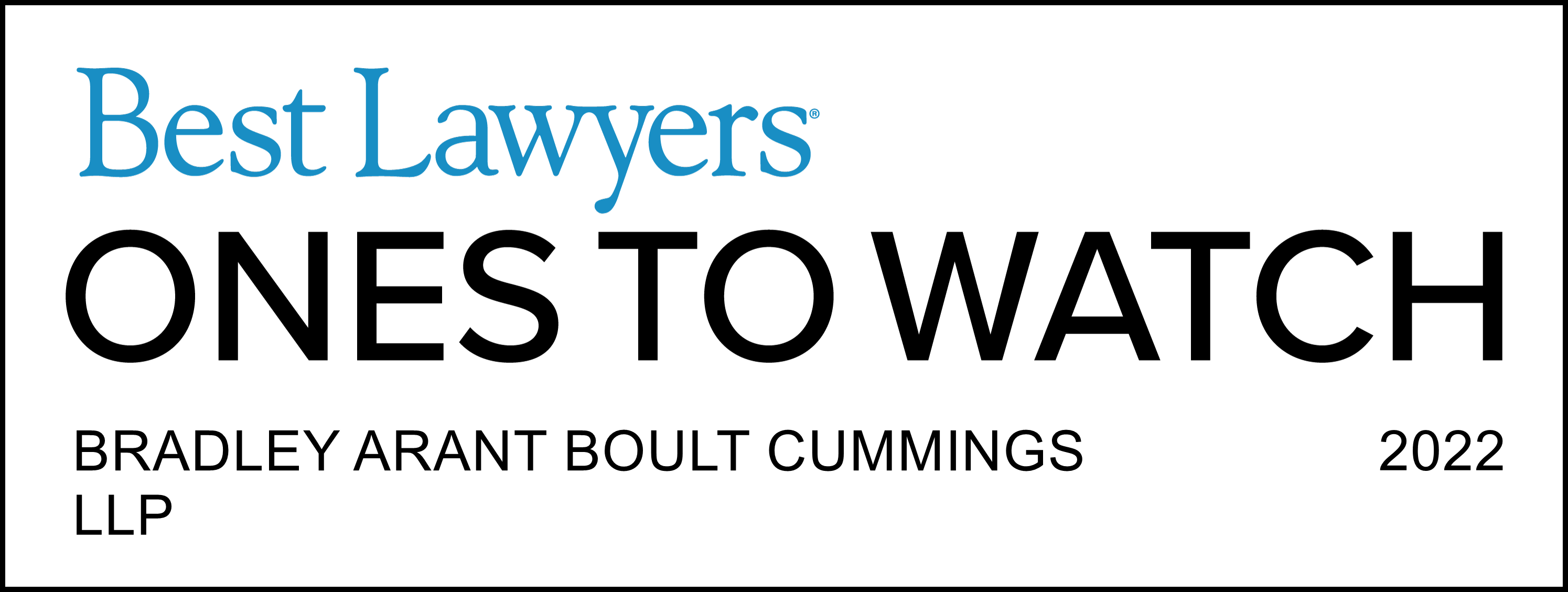 Best Lawyers: Ones to Watch 2022 Badge Logo