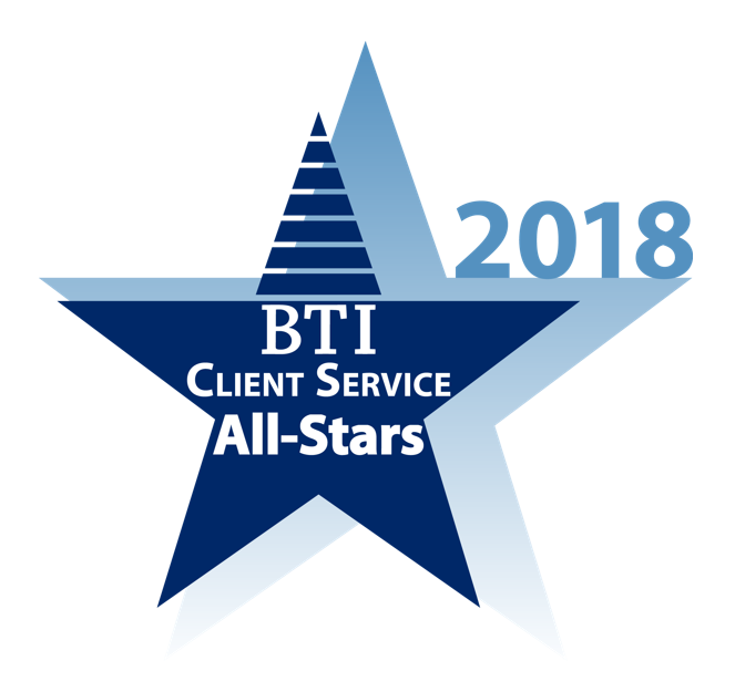 BTI Client Service All-Star 2018 Badge