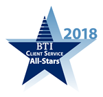 BTI Client Service All-Star 2018 Badge