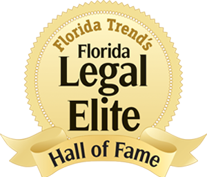 Florida Trend's Florida Legal Elite Hall of Fame Badge
