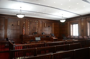 The Vance Courthouse Interior Courtroom