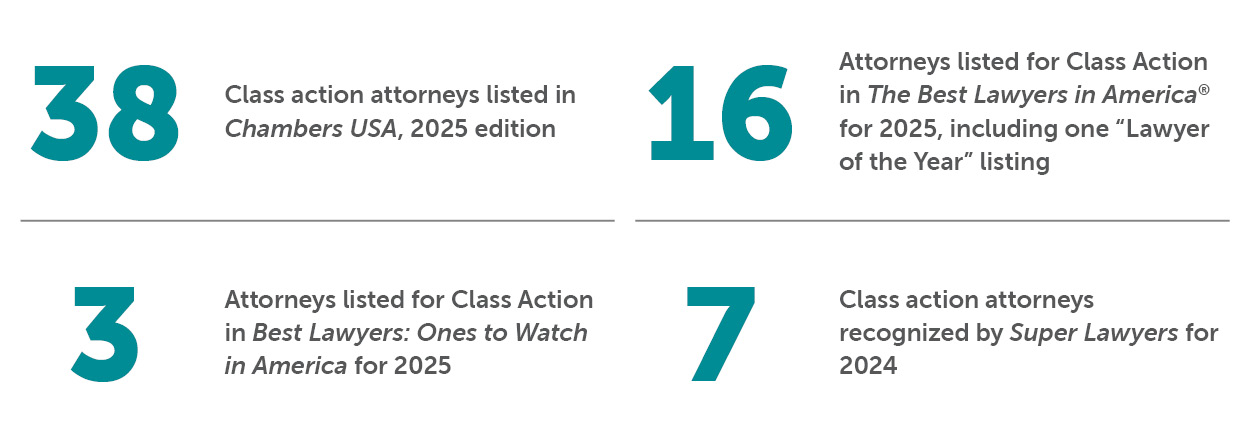 Bradley by the Numbers Class Action Litigation