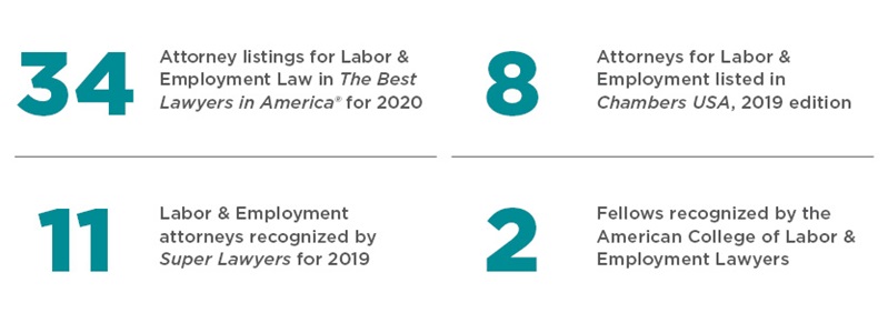 Labor & Employment Bradley By The Numbers
